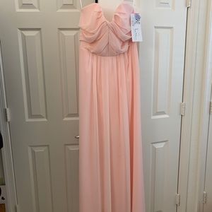 Blush Pink Hayley Paige Bridesmaid Dress | Formal Dress | Size 8